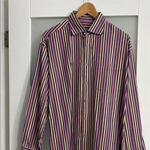 Bugatchi Uomo Multicolor Men's Shirt size Large